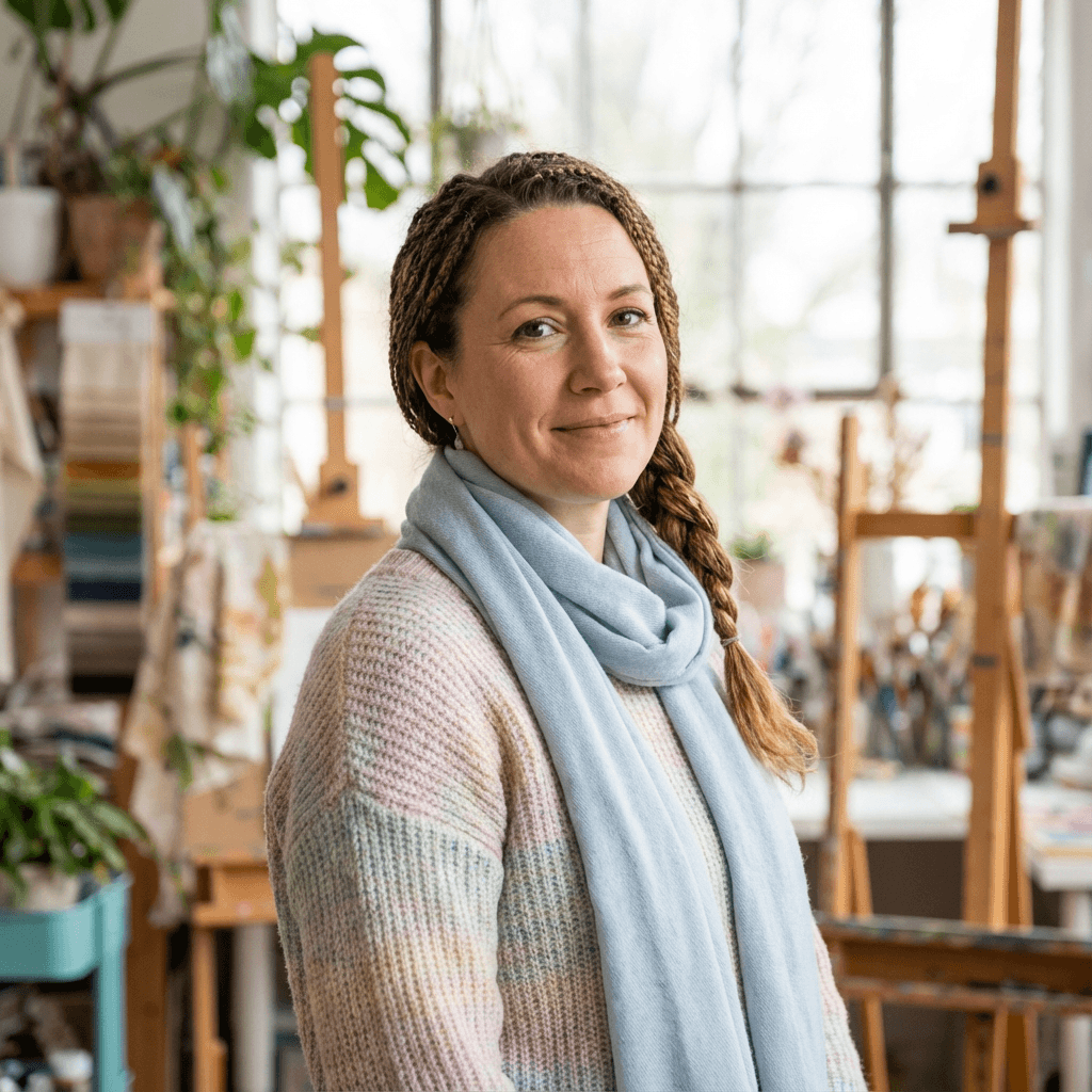 Shannon Price in a bright office setting